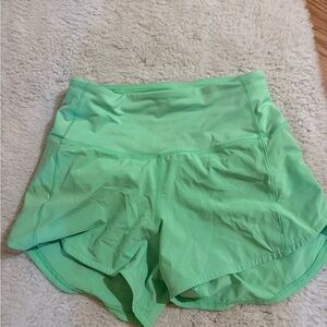 Lululemon Athletica Light Green Athletic Shorts